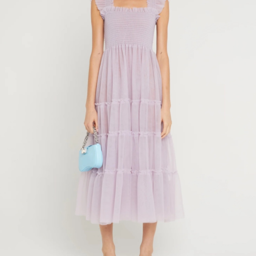 Violet Tulle Midi Dress